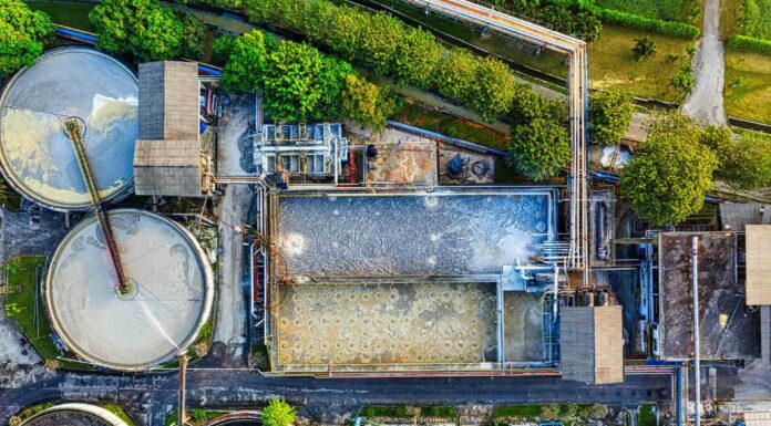 Is water the next target for disclosures to investors? Bird's Eye View of Wastewater Treatment Plant.
