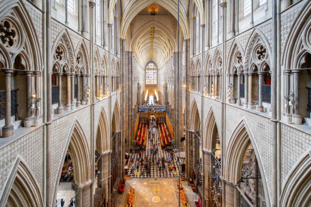 The halls of Westminster Abbey are filled with people as they join for the King's Speech, which will address different energy bills in the UK