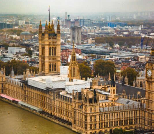 UK Spending Review 2025: Key energy and net zero takeaways Birds' eye view of Houses of Parliament