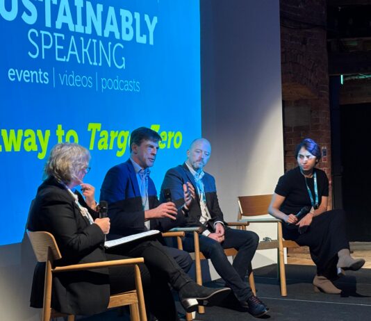 The retrofit ROI: Tackling the business case for sustainable property Image of the Sustainably Speaking event Property panel, Chaired by Joanna Watchman, Managing Director of Content Coms, the panel brought together David Mead of JLL, Martyn Stanway of Spire Healthcare, and Puja Balachander of UpGreen.