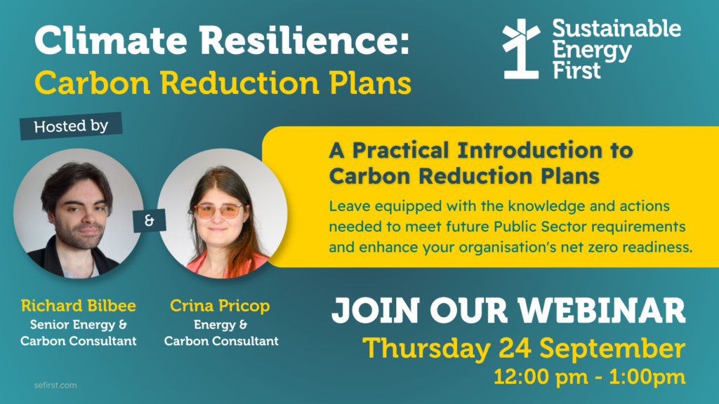 Webinar: preparing your Carbon Reduction Plan for changing public sector procurement requirements